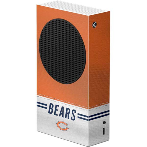 NFL Chicago Bears White Striped Xbox Series S Console Skin